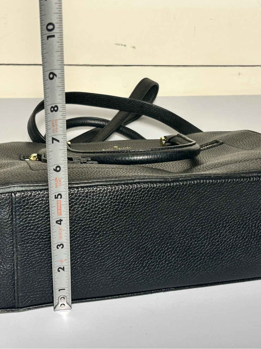 Kate Spade Chester Street Black Pebbled Leather Satchel with Tassel Zip